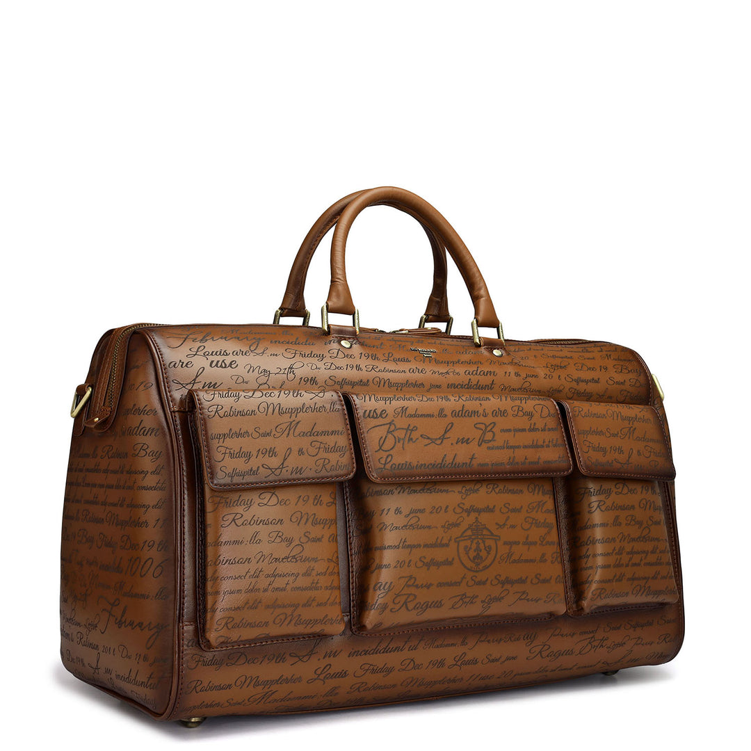 Signato Leather Luggage - Cognac