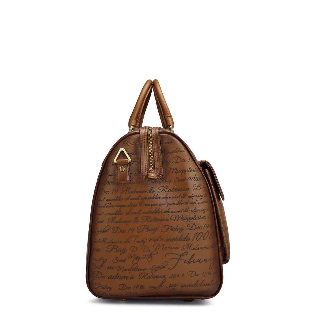 Signato Leather Luggage - Cognac