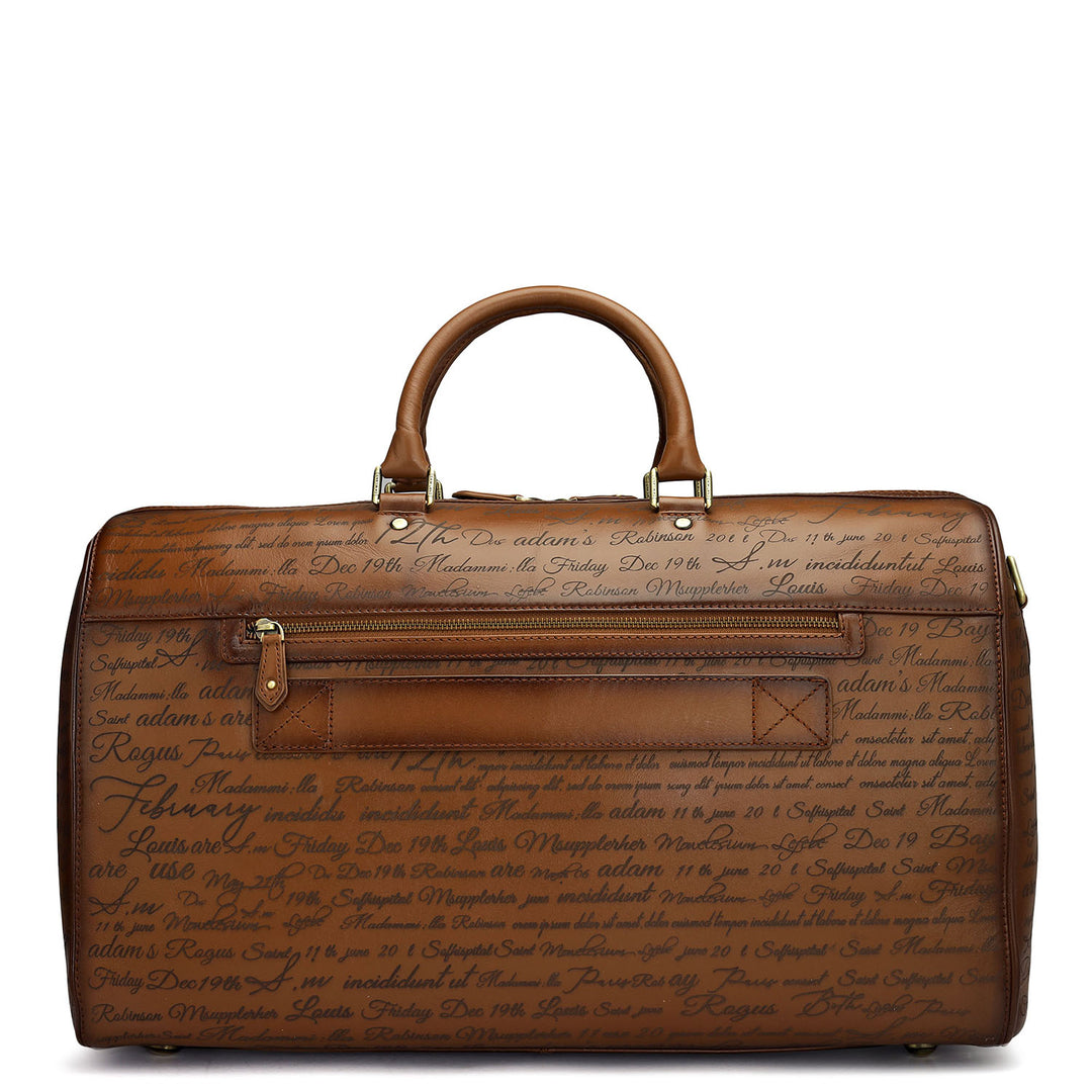 Signato Leather Luggage - Cognac