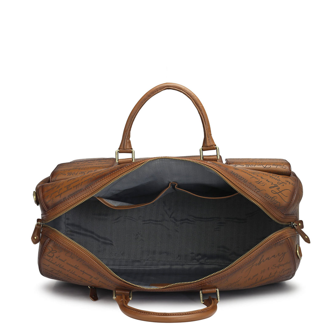 Signato Leather Luggage - Cognac