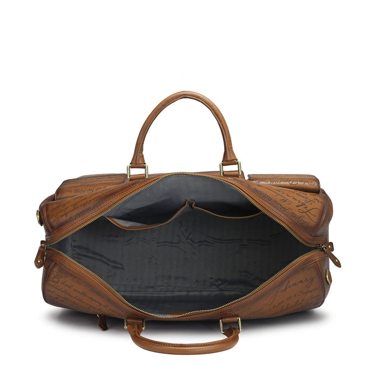 Signato Leather Luggage - Cognac