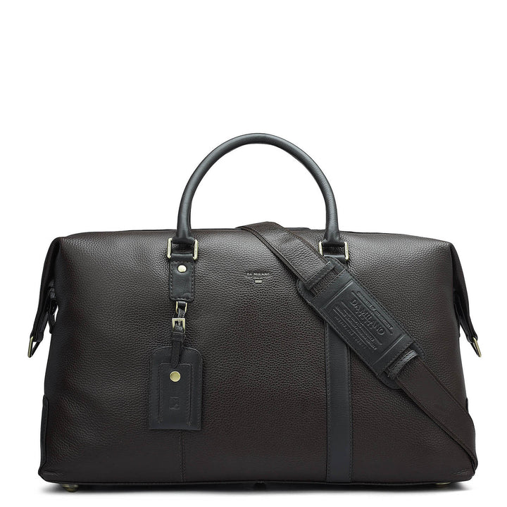 Wax Leather Luggage - Chocolate