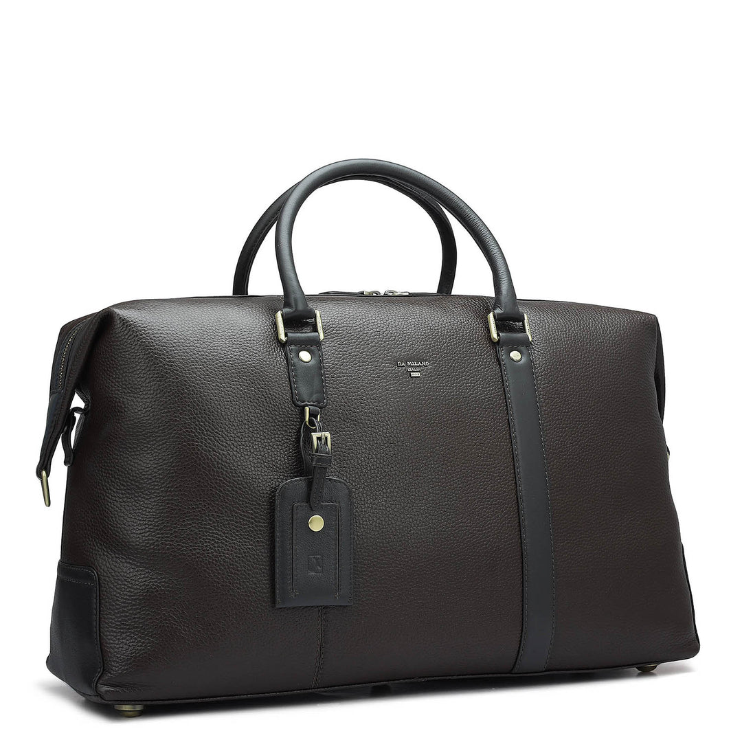 Wax Leather Luggage - Chocolate