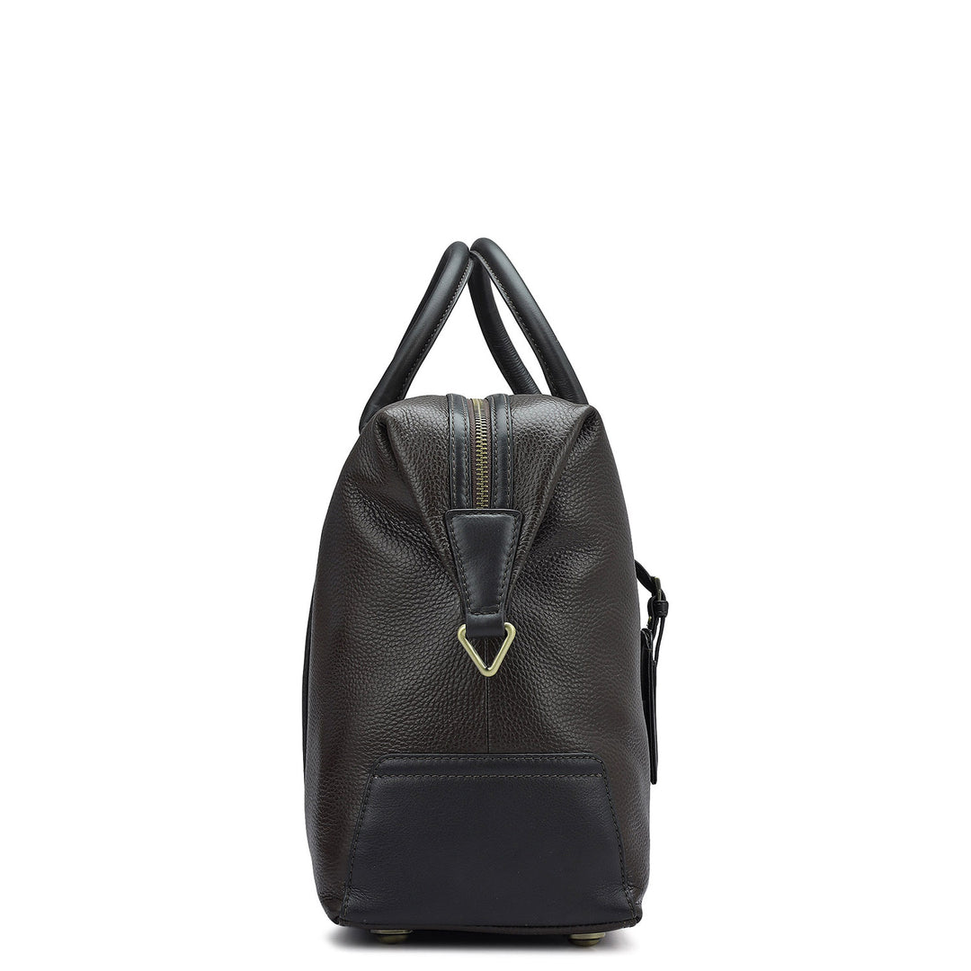 Wax Leather Luggage - Chocolate