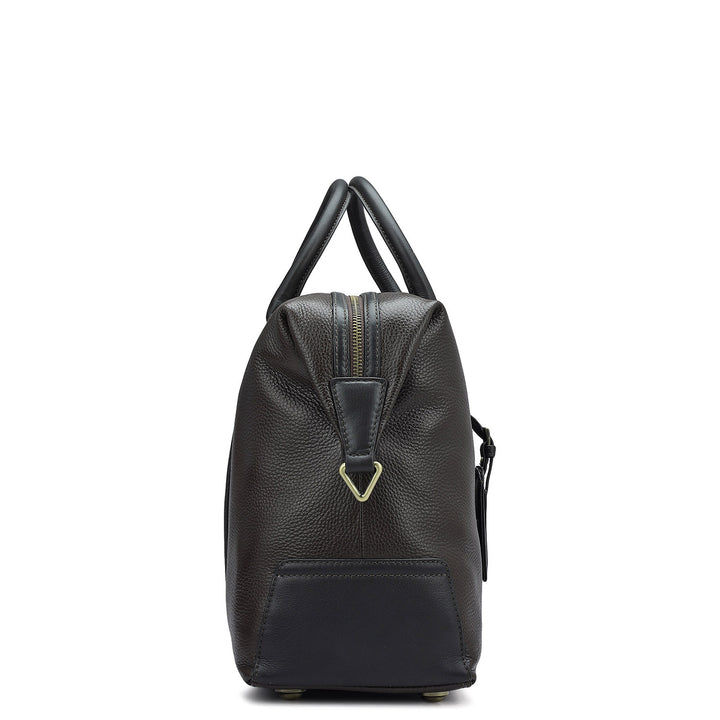 Wax Leather Luggage - Chocolate