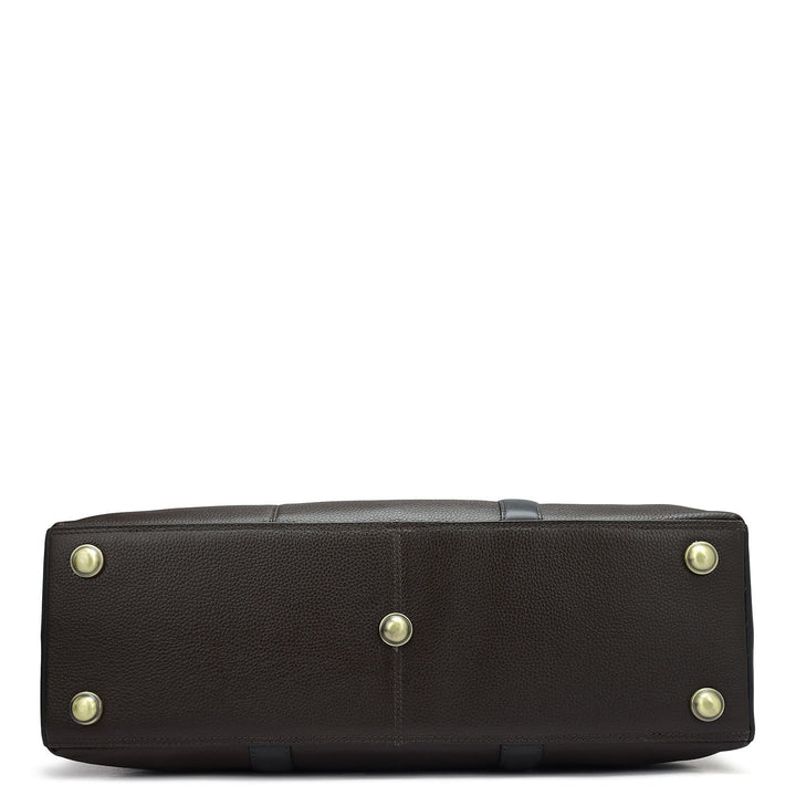 Wax Leather Luggage - Chocolate