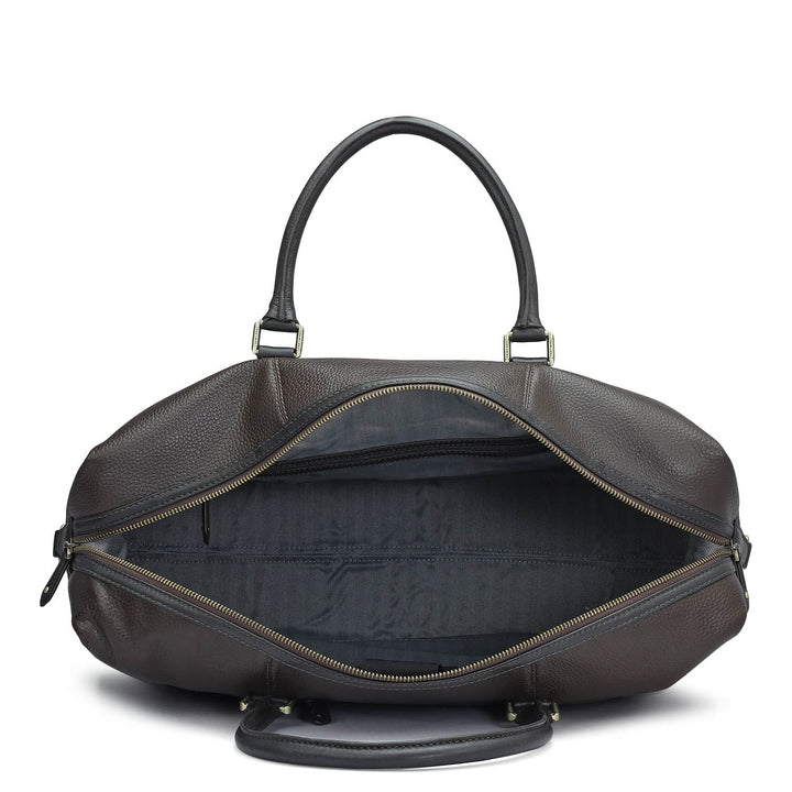 Wax Leather Luggage - Chocolate