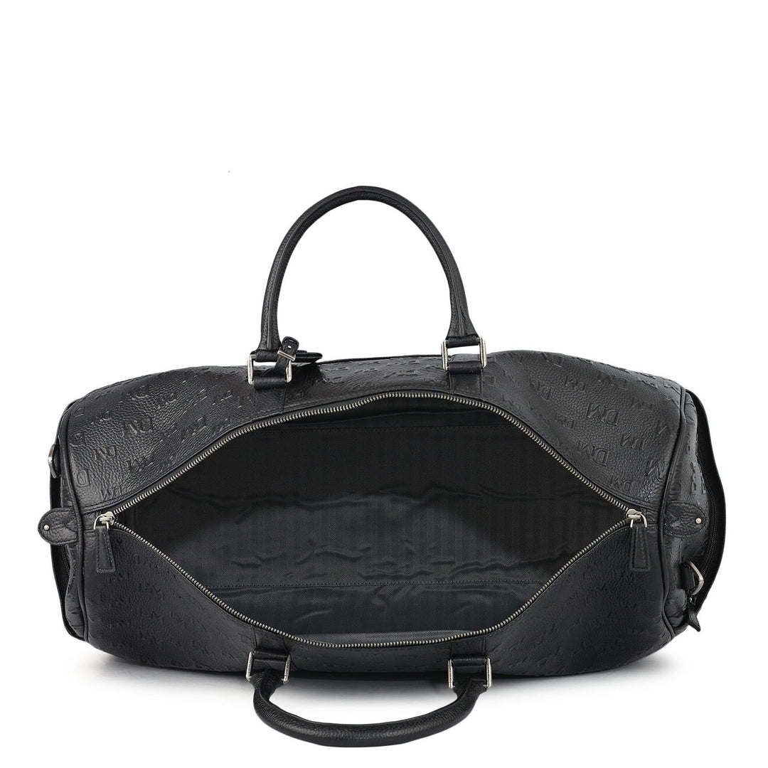 Monogram Wax Leather Luggage - Black