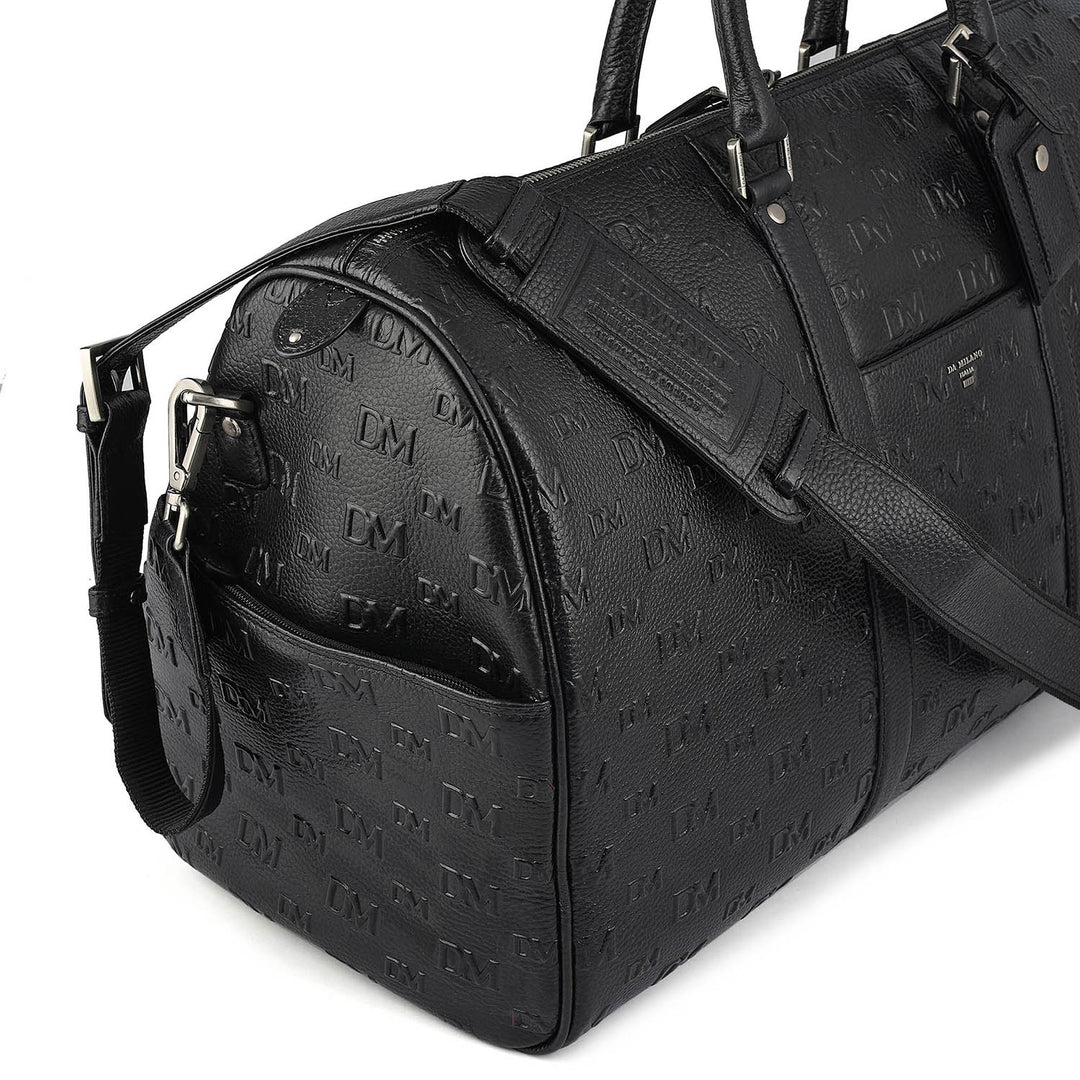 Monogram Wax Leather Luggage - Black