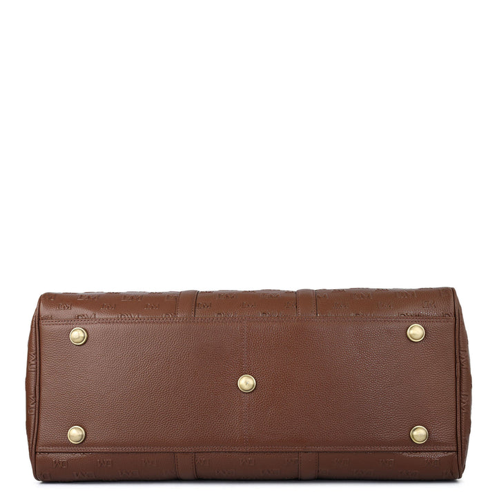 Monogram Wax Leather Luggage - Espresso