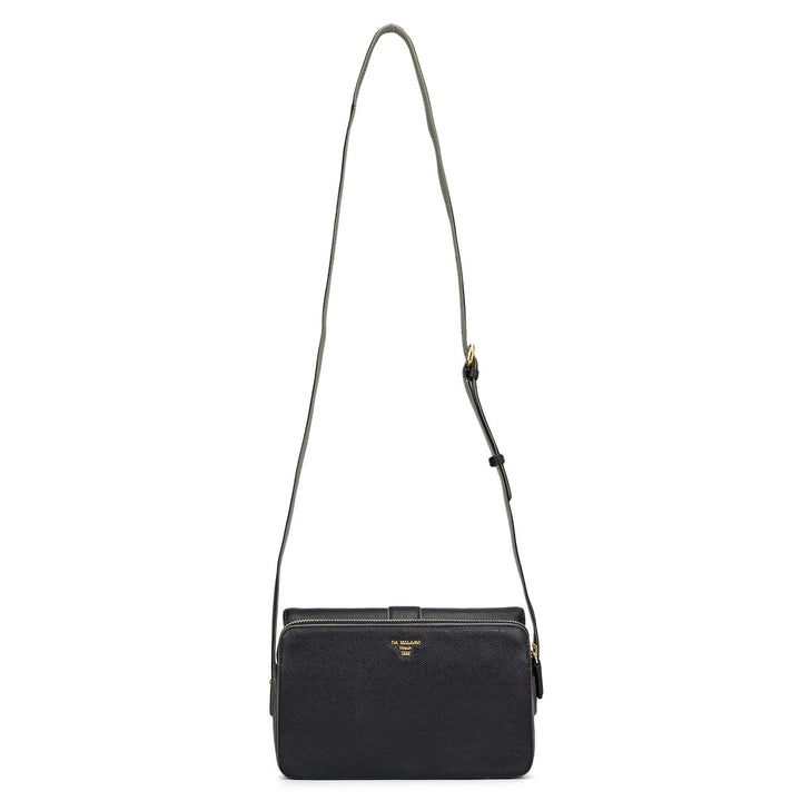 Small Franzy Leather Sling - Black