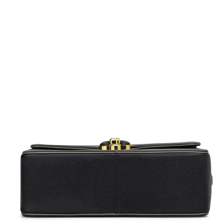 Small Franzy Leather Sling - Black