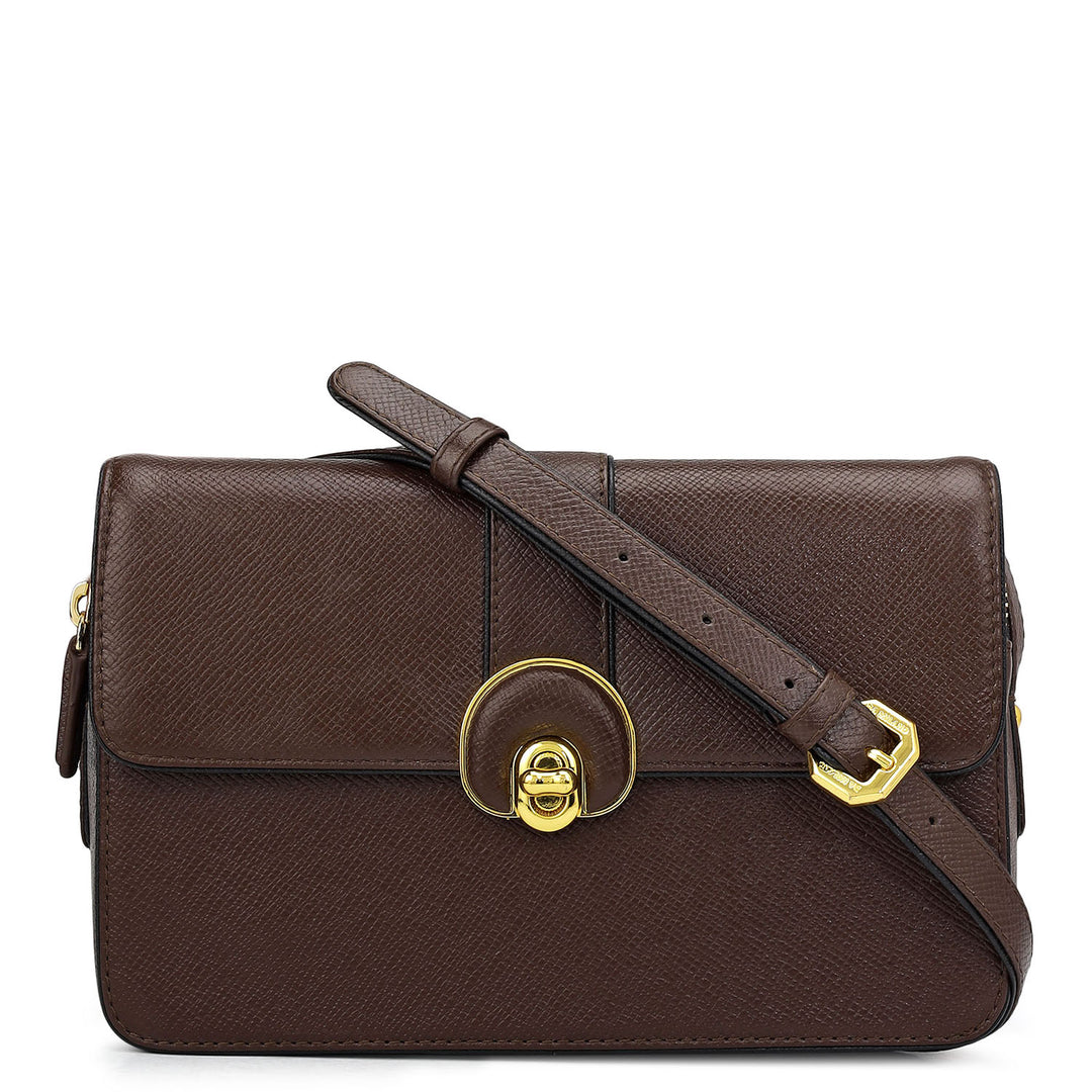 Small Franzy Leather Sling - Oak