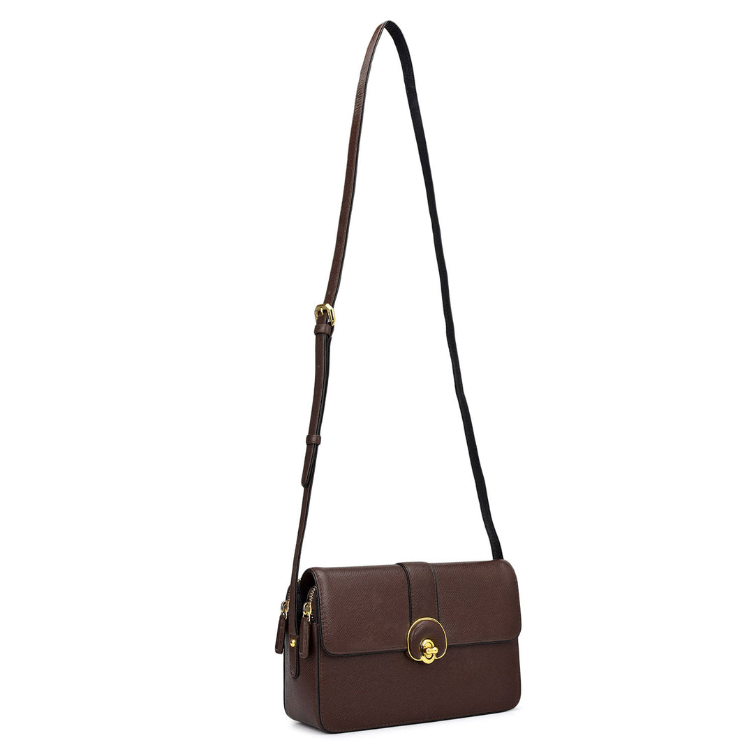 Small Franzy Leather Sling - Oak