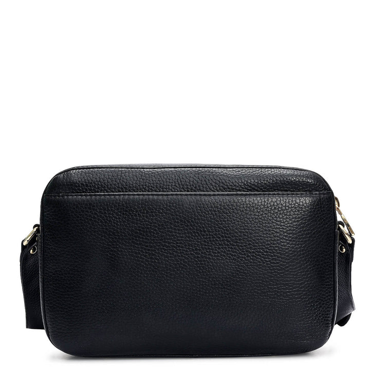 Small Wax Leather Sling - Black