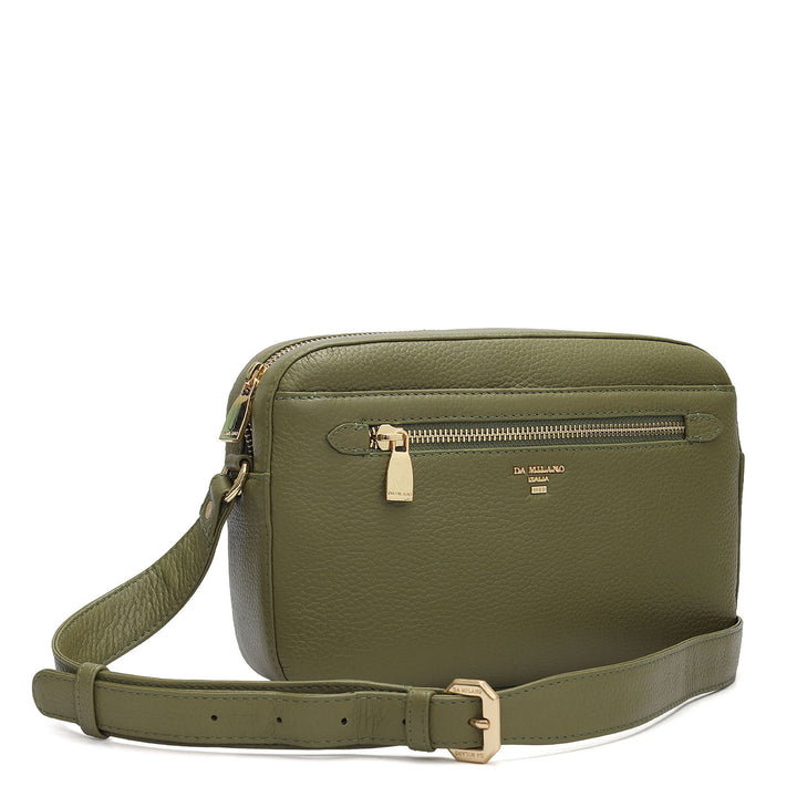 Small Wax Leather Sling - Fern