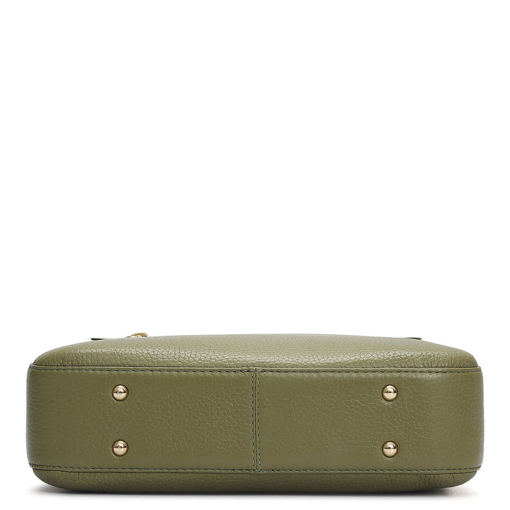 Small Wax Leather Sling - Fern