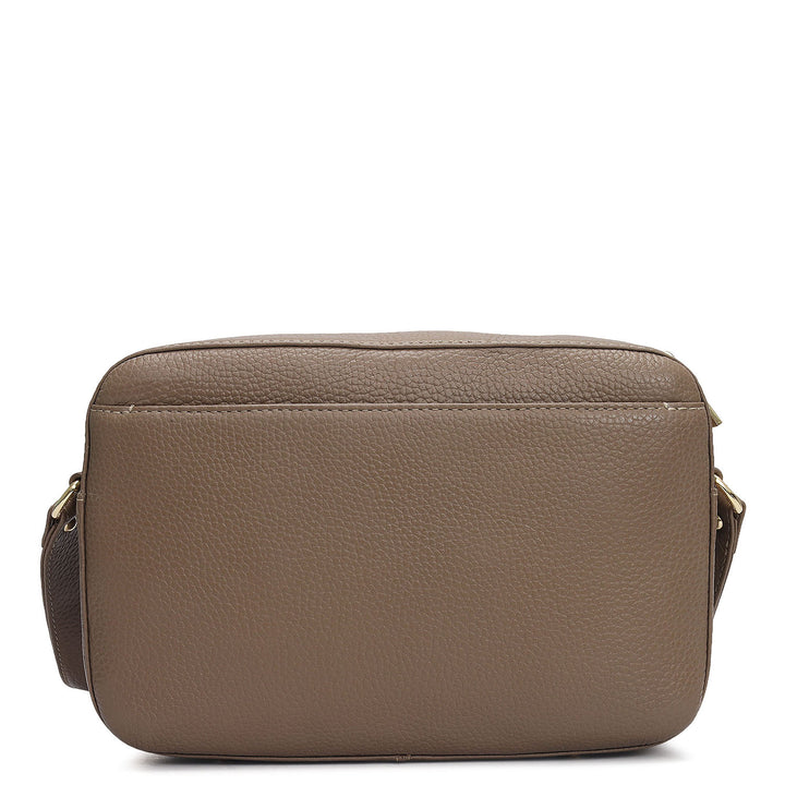 Small Wax Leather Sling - Greyish Taupe