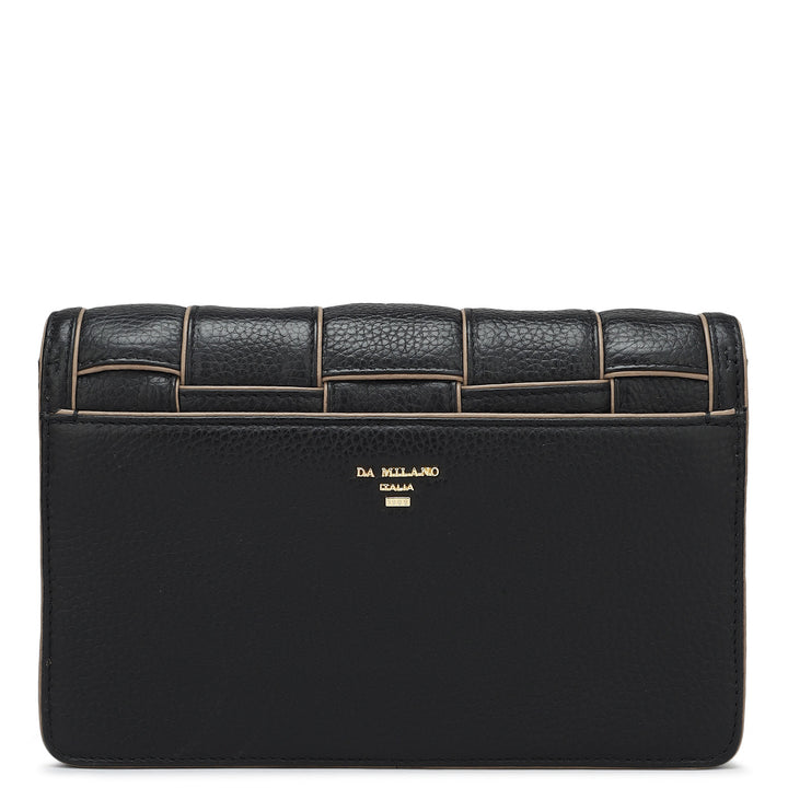 Small Wax Leather Sling - Black