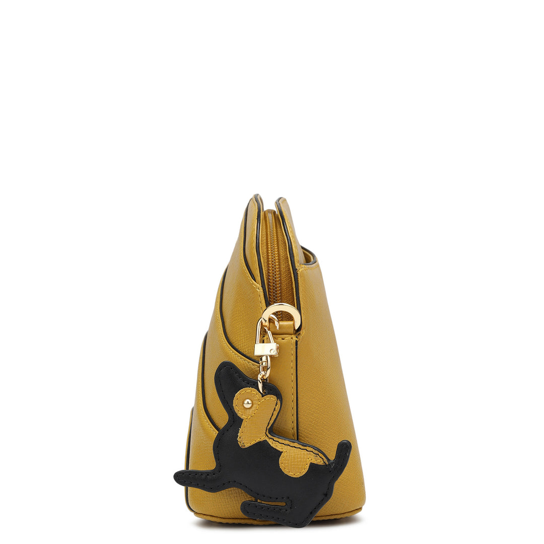 Small Franzy Leather Sling - Mustard