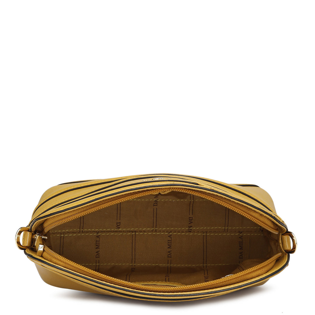 Small Franzy Leather Sling - Mustard