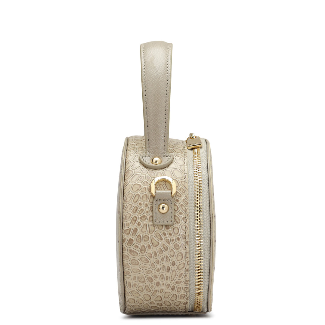 Small Croco Leather Sling - Frost