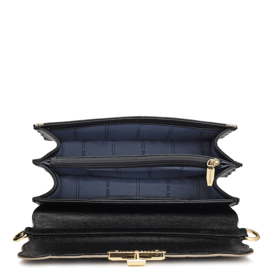 Small Franzy Leather Sling - Black