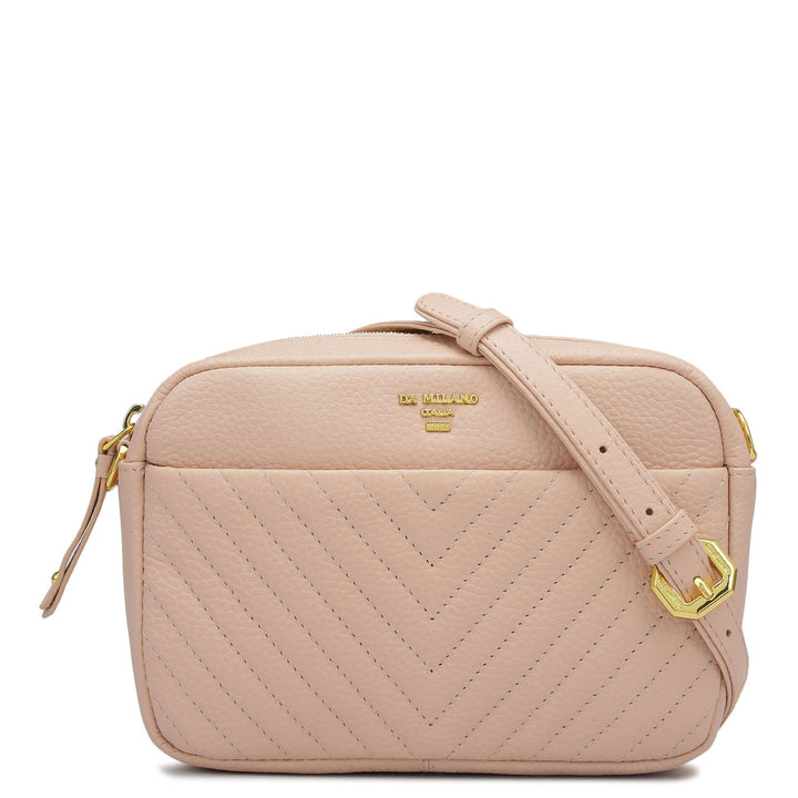 Small Quilting Wax Leather Sling - Feather