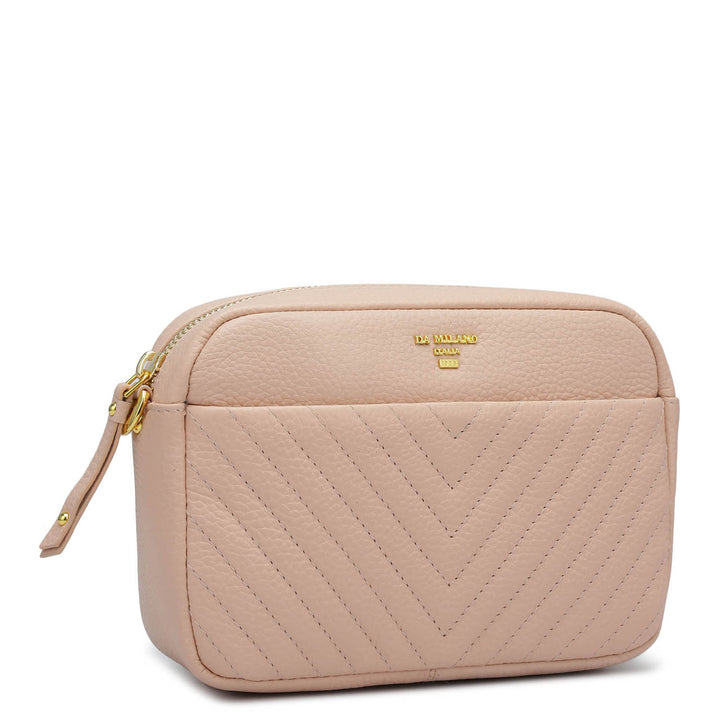 Small Quilting Wax Leather Sling - Feather