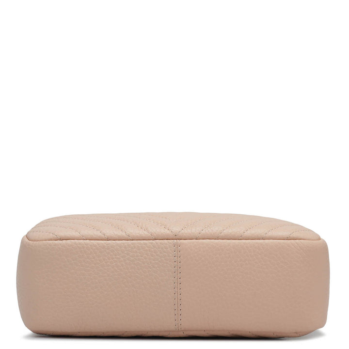 Small Quilting Wax Leather Sling - Feather