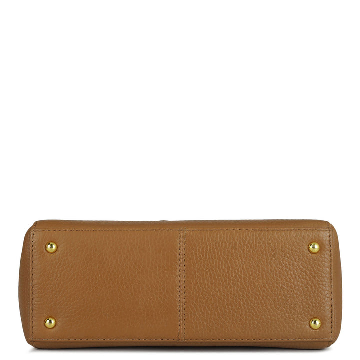 Small Wax Leather Sling - Caramel