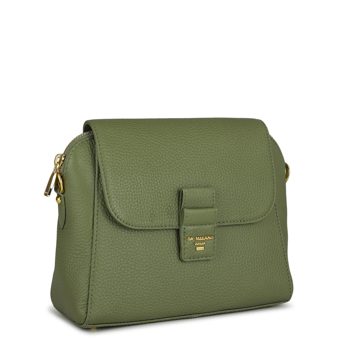 Small Wax Leather Sling - Fern