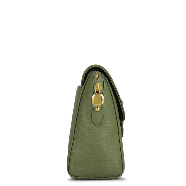 Small Wax Leather Sling - Fern