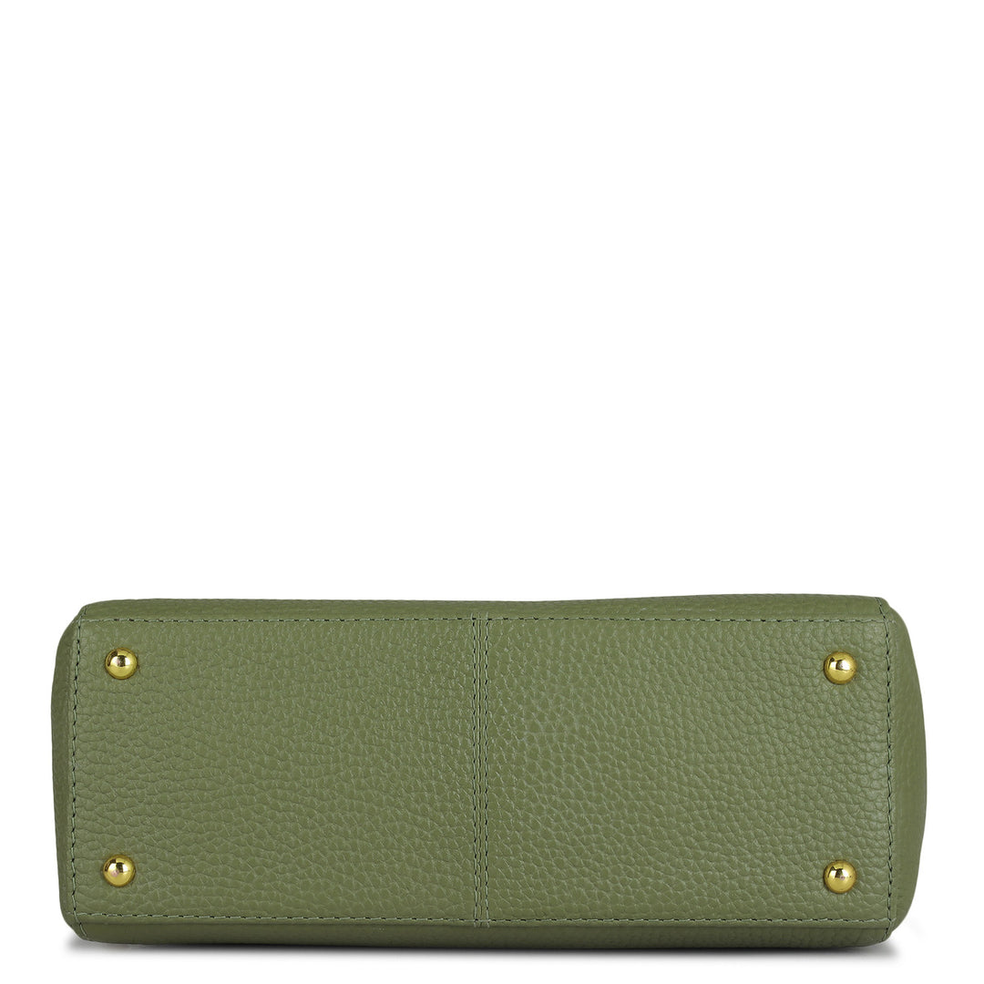 Small Wax Leather Sling - Fern