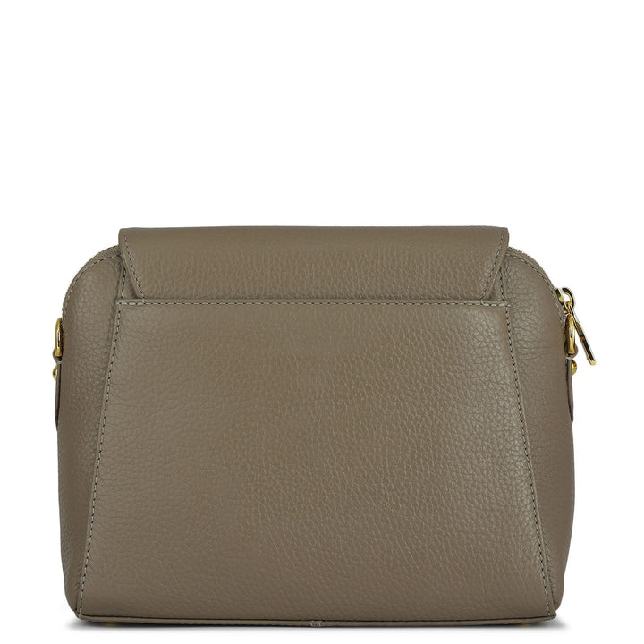 Small Wax Leather Sling - Greyish Taupe