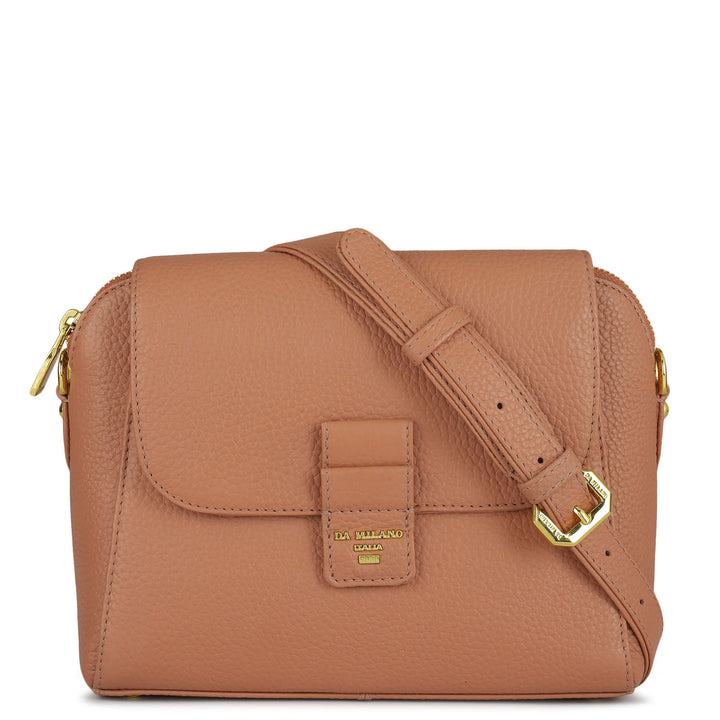 Small Wax Leather Sling - Terracotta