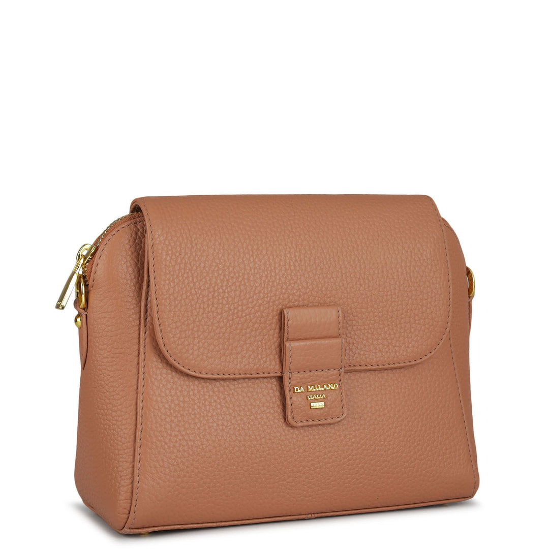 Small Wax Leather Sling - Terracotta