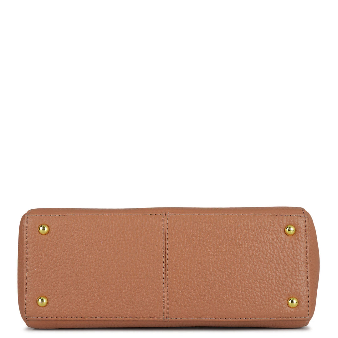 Small Wax Leather Sling - Terracotta