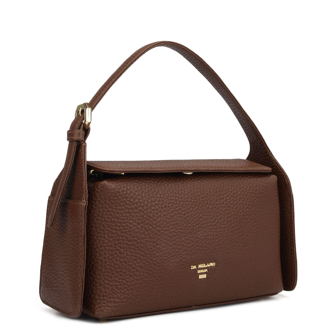 Small Wax Leather Sling - Espresso