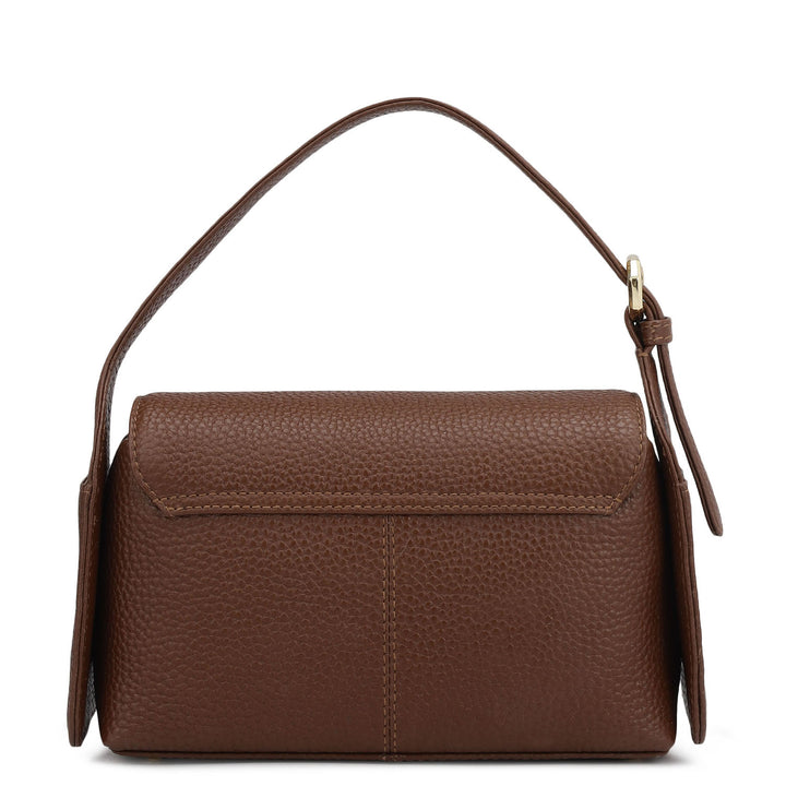 Small Wax Leather Sling - Espresso