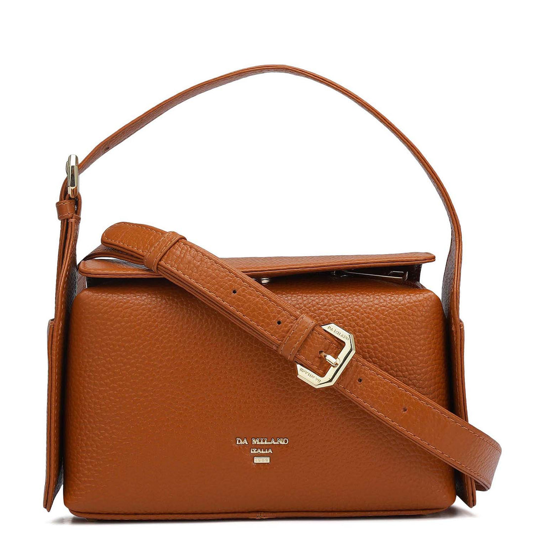 Small Wax Leather Sling - Orange