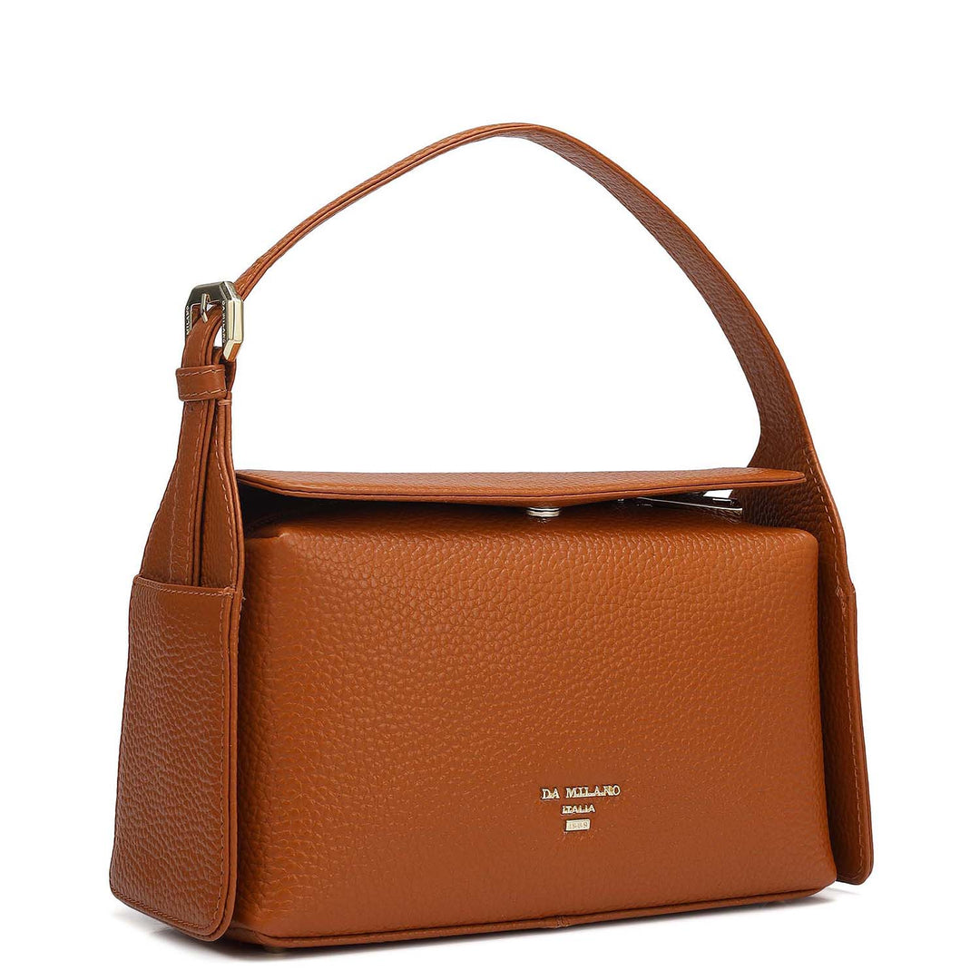 Small Wax Leather Sling - Orange