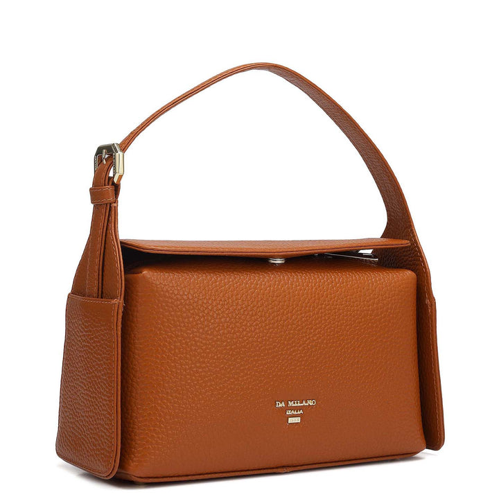 Small Wax Leather Sling - Orange