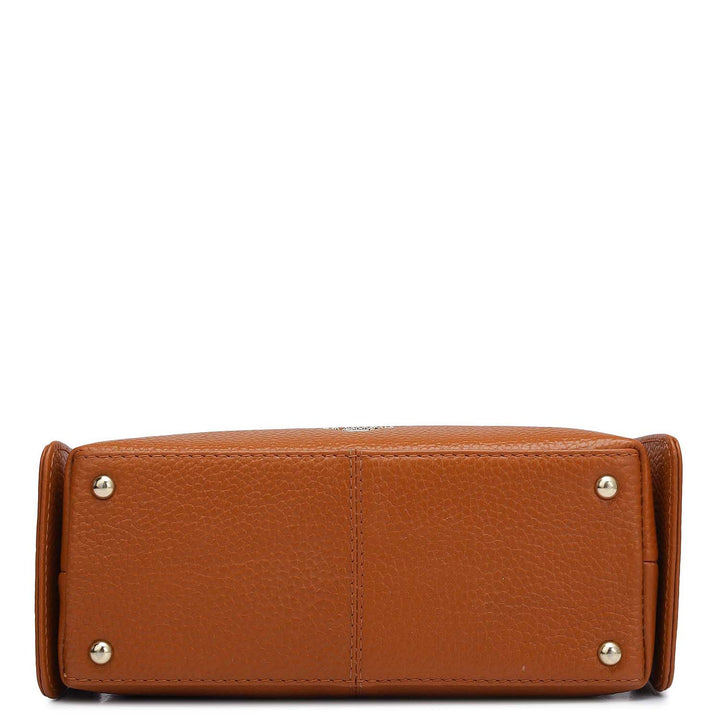 Small Wax Leather Sling - Orange