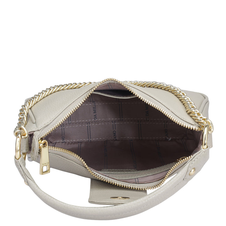 Small Wax Leather Sling - Khaki