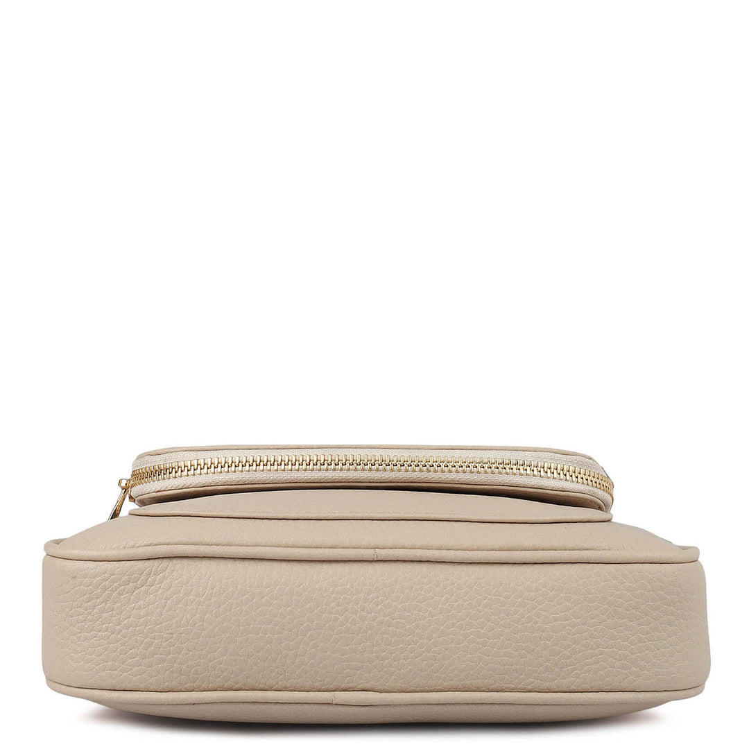 Small Wax Leather Sling - Dove