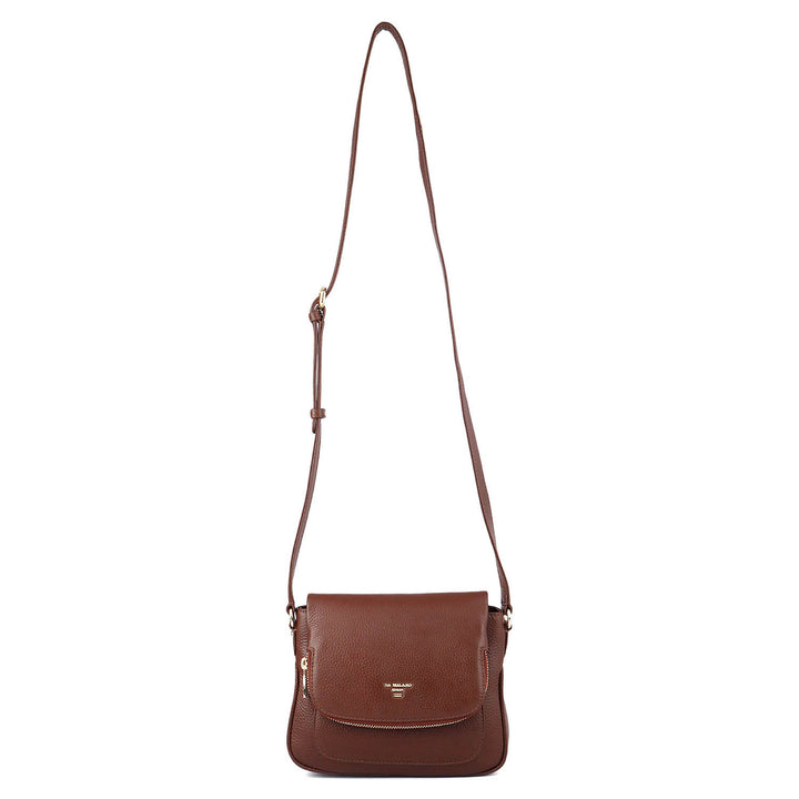 Small Wax Leather Sling - Espresso