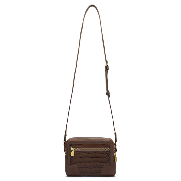 Small Croco Franzy Leather Sling - Date