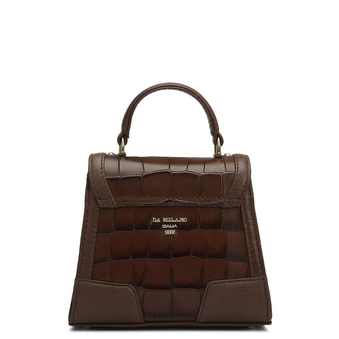 Small Croco Franzy Leather Sling - Date