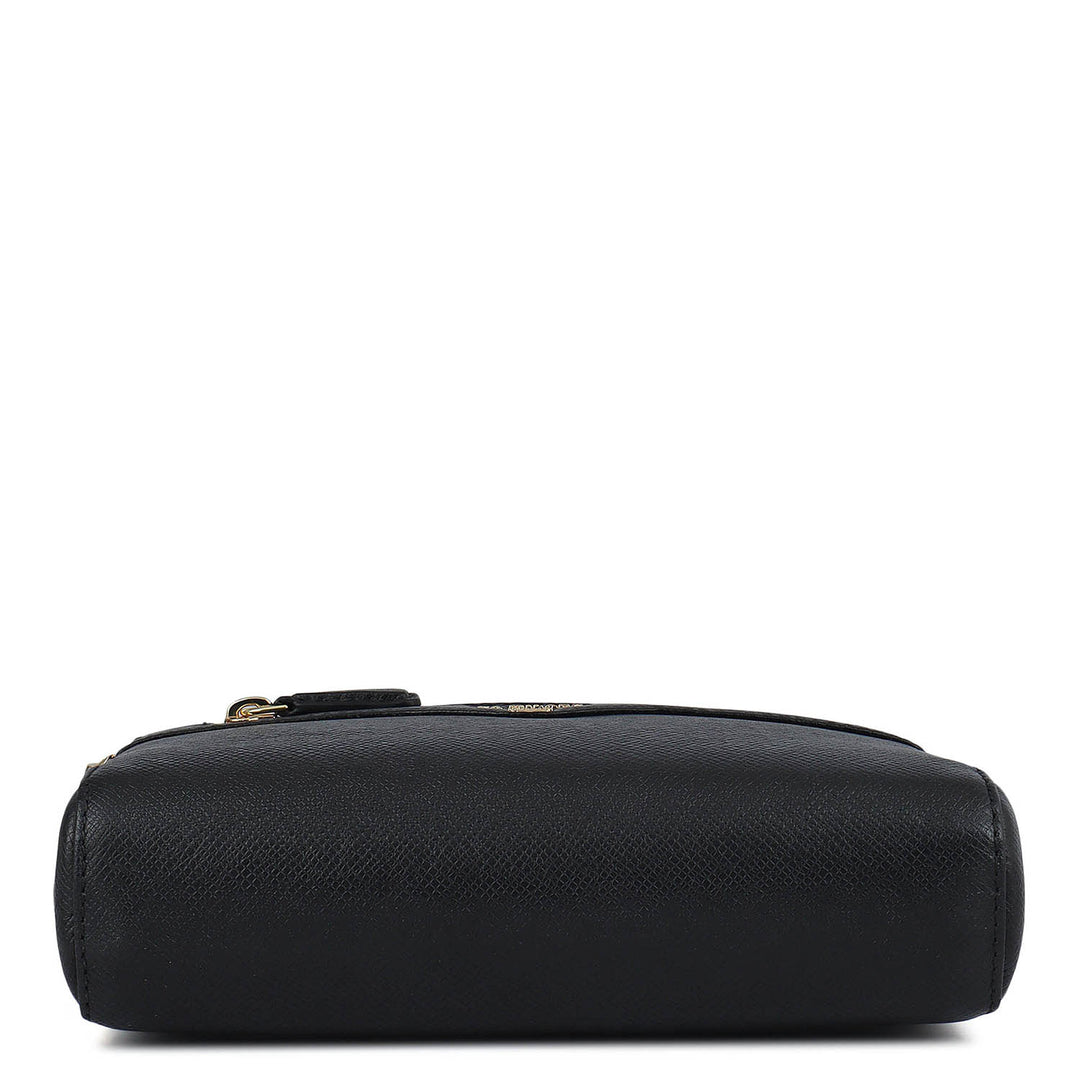 Small Franzy Leather Sling - Black